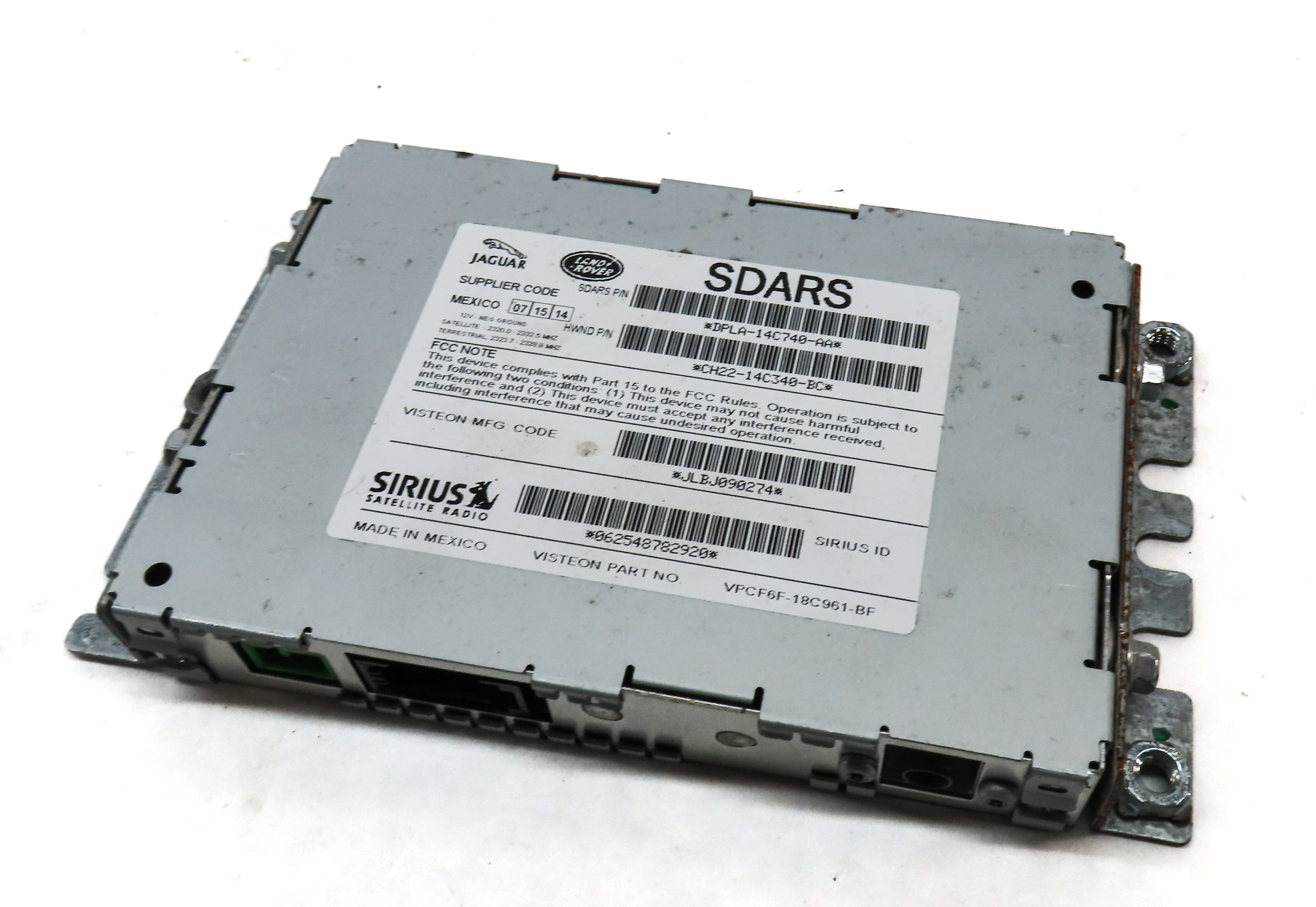 13-19 DISCOVERY SPORT LR4 RANGE ROVER SPORT EVOQUE - SIRIUS SATELLITE RECEIVER — exact item pictured